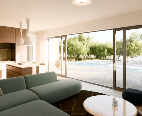 Dvojdům moderního designu s bazénem 40m2 na ostrově Krk na prodej - pic 17
