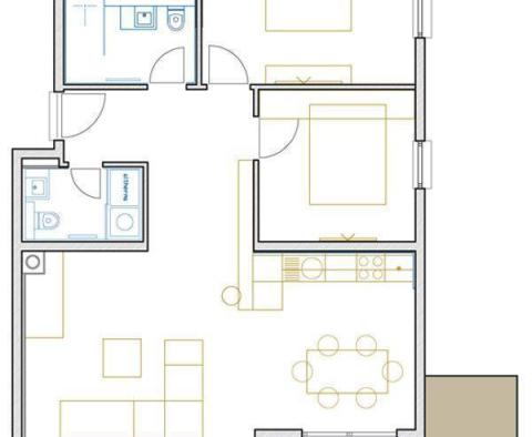 Apartament w nowym budynku w Opatii z tarasem i garażem, 200 metrów od morza, na sprzedaż! - pic 23