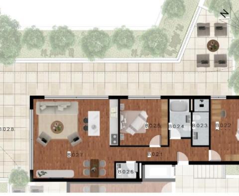 Nové luxusní apartmány v Seget Donji, 1. linie k moři, na prodej - pic 12