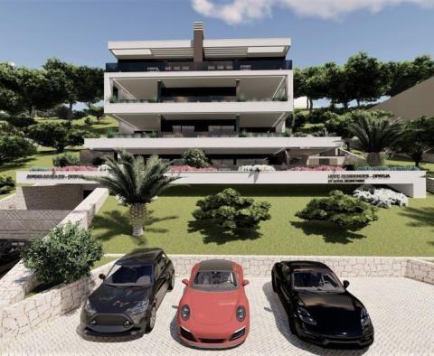 Modern apartmanok egy új épületben Opatija központja felett, 250 méterre a tengertől, eladók - pic 9
