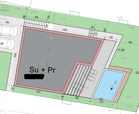 Új építésű villa medencével, második sorban a tengertől Zadar környékén, eladó - pic 18