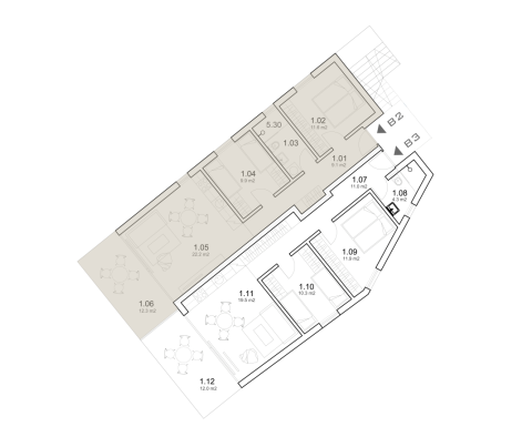Nový komplex apartmánů v Kalebova Luka, oblast Rogoznica, 50 m od moře, na prodej - pic 24