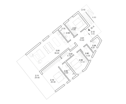 Nový komplex apartmánů v Kalebova Luka, oblast Rogoznica, 50 m od moře, na prodej - pic 25