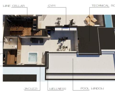Lux penthouse in a new residence, 1st row to the sea, Sukosan, for sale - pic 3