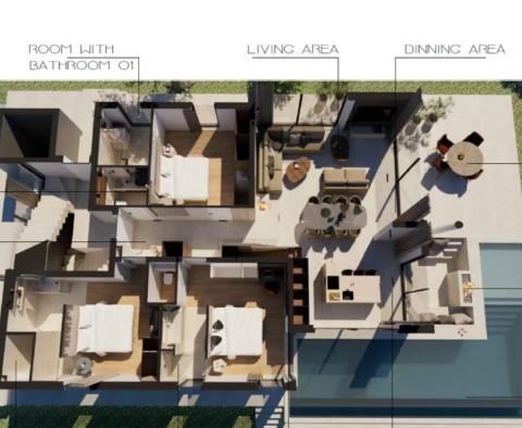 Apartamenty Lux w Sukosan, 1 rząd do morza, na sprzedaż - pic 15