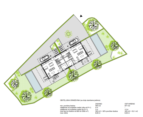 Terrain avec permis de construire pour une maison jumelée avec piscine dans la région de Labin, à vendre - pic 7