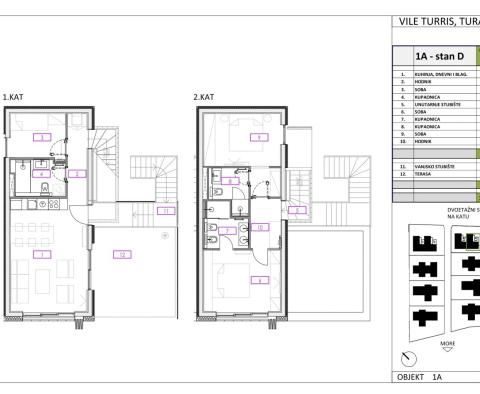 Duplexní apartmán v luxusním vilovém komplexu v první řadě k moři, na prodej - pic 8