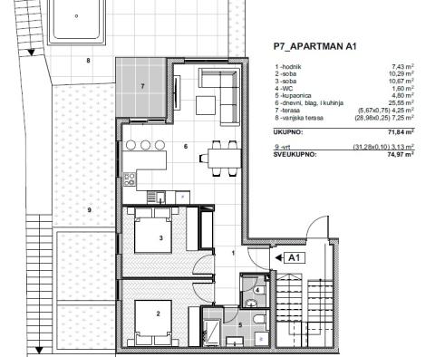 Luksusowy penthouse w nowym nowoczesnym kompleksie w Trogirze, Čiovo - pic 23