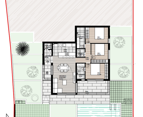 Új exkluzív komplexum Čiovón, 250 m-re a tengertől, eladó - pic 20