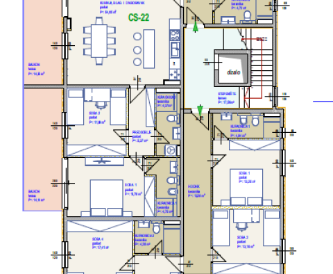 Úžasný komplex apartmánů na Čiovu, 300 m od moře, na prodej - pic 10