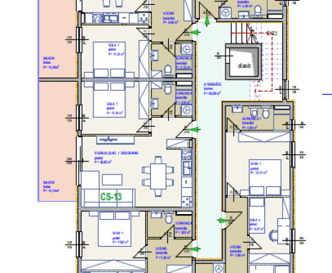 Új modern apartman 2 hálószobával Ciovón, Trogirban eladó - pic 11