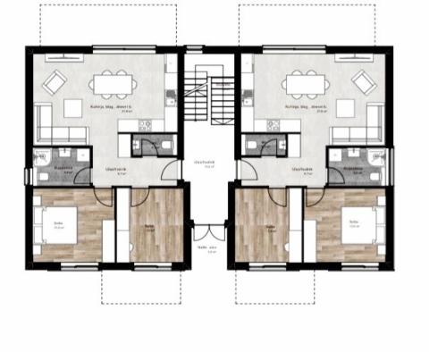 Nový komplex luxusních apartmánů v Poreči, 2 km od moře, na prodej - pic 6