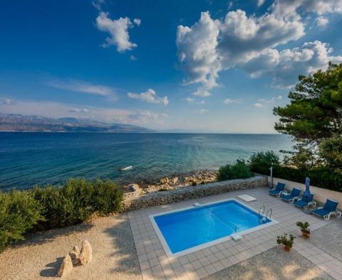 Beachfront villa decorated with traditional stone, with swimming pool, on magic Brac island  - pic 2