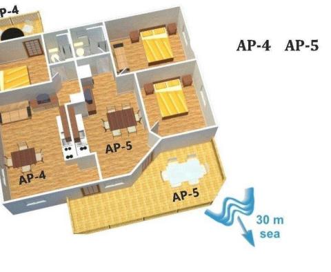 First line apart-house with swimming pool right by the beach - pic 22
