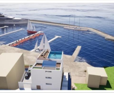 Проект роскошной резиденции на первой линии в Риеке и строительство пристани для яхт 