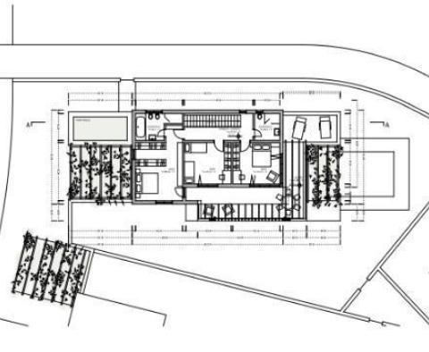 Projekt osmi samostatných a dvou samostatně stojících vil na Hvaru cca 700 metrů od moře - pic 29