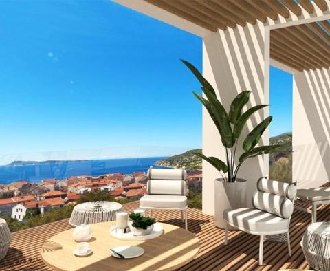 Douze nouveaux appartements de luxe sur l'île de Vis à seulement 100 mètres de la mer 