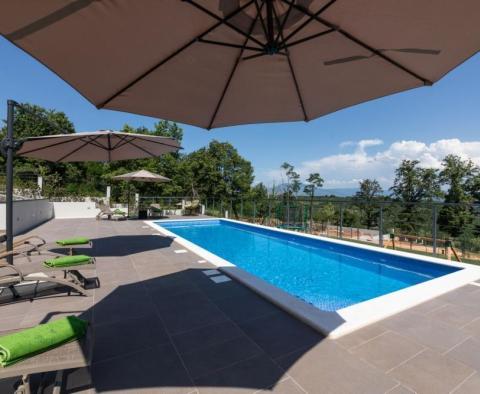 Fantastic modern villa with heated swimming pool and open sea views in Labin area - pic 4