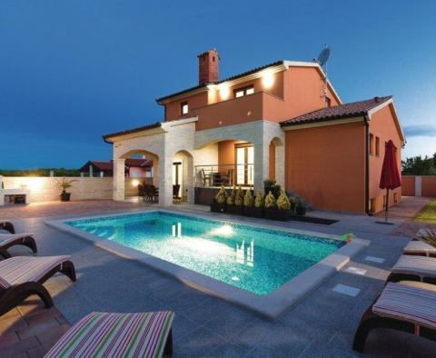 Spacious modernly furnished villa with a pool, Jadreški 