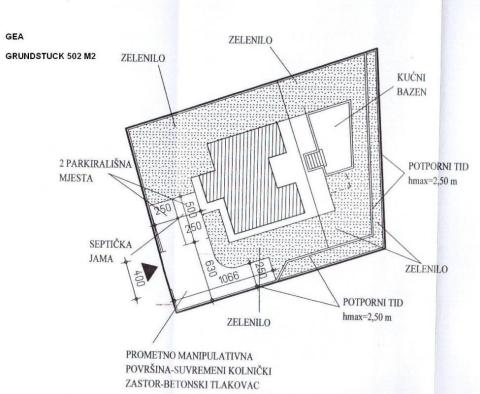 Telek Brsecben 11 villa építési engedéllyel, fantasztikus, zavartalan kilátással a tengerre - pic 18