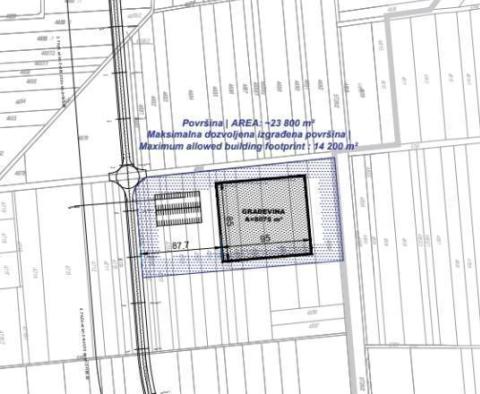 Land plot for factory construction in Zagreb suburb 