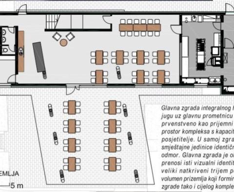 Project for 7 luxury villas and 4**** star hotel with complete building documentation, Buje area - pic 6