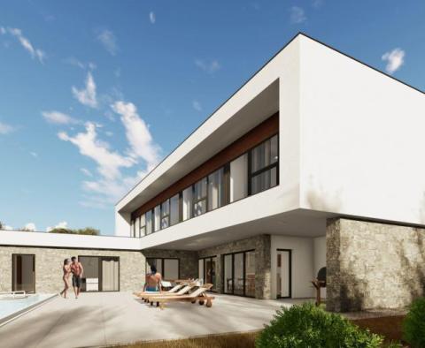Project for 7 luxury villas and 4**** star hotel with complete building documentation, Buje area - pic 10