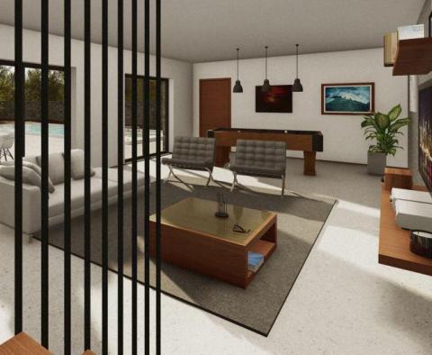 Project for 7 luxury villas and 4**** star hotel with complete building documentation, Buje area - pic 15
