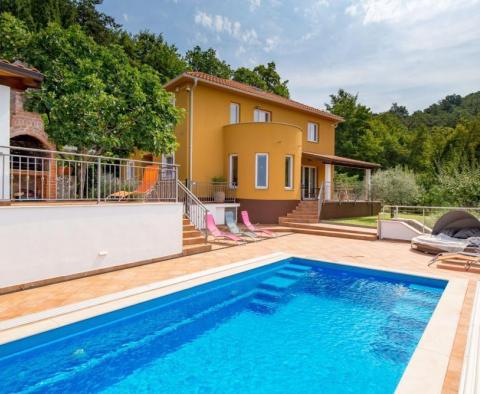 Vacation villa with pool over Opatija in Veprinac 