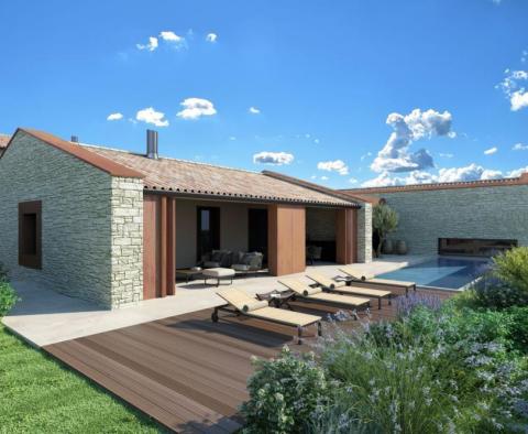 Villa in Bale in der Nähe von Rovinj, die traditionelle istrische Architektur und modernes Design vereint 