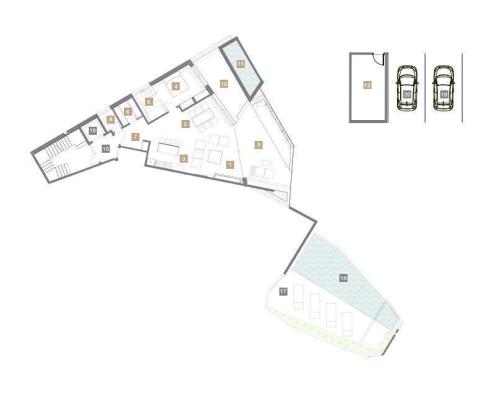 Новая экстравагантная резиденция в Опатии с бассейном, лифтом и панорамными террасами. - фото 12