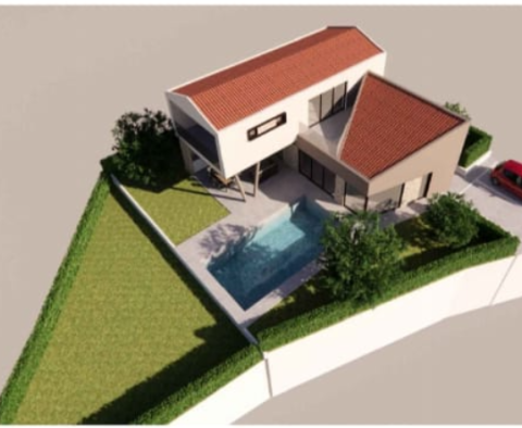 Modern villa with sea view in Krnica under construction - pic 9