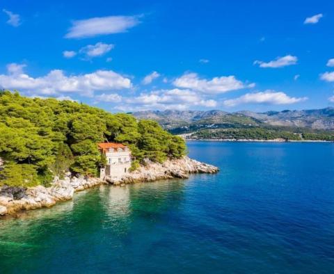 Egyedülálló vízparti villa Dubrovnik körzetében, saját strandplatformmal, egy 1240 nm-es nagy zöld telken. - pic 7