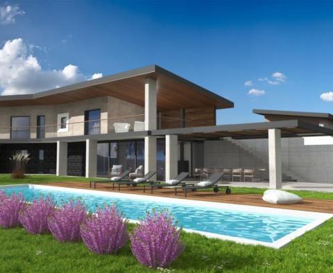 Luxury villa under construction with panoramic views in the area of Vodnjan 