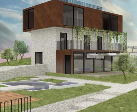 Modern villa under construction in Vrbnik area, Dobrinj 