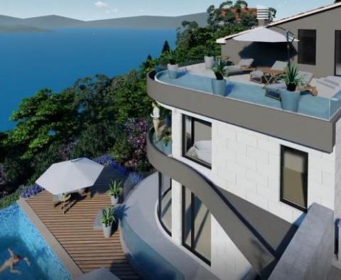 Terrain avec projet de villa de luxe à Moscenice 