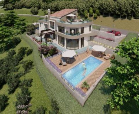 Terrain avec projet de villa de luxe à Moscenice - pic 11