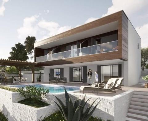 Neue Villa im modernen Stil in Razanj im Bau, nur 100 Meter vom Meer entfernt 
