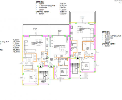 Appartements neufs à vendre à Ciovo à seulement 150 mètres de la mer, résidence avec piscine et garage - pic 12