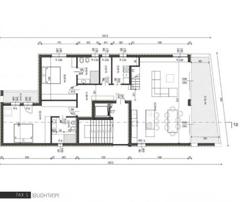 Krásný penthouse na prodej v Rovinji v nové butikové rezidenci 700 metrů od moře - pic 28
