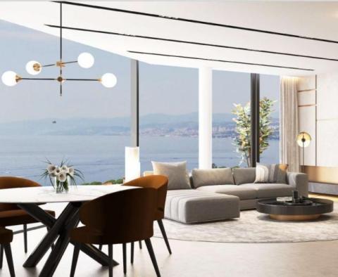 Красивая квартира в Опатии с панорамным видом на море - фото 4