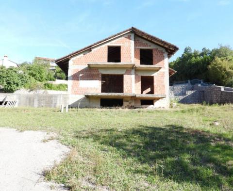 OPATIJA, IČIĆI, FALALELIĆI - building land 2800m2 + house under construction 250m2 with sea view + constr. permit for 1000m2 BRP - pic 31