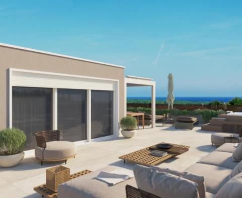 Luxus új komplexum Porecben, tengerre néző kilátással 