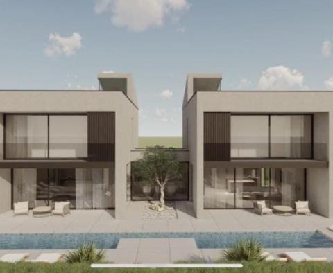 Two new modern attached villas are for sale together, Porec area 