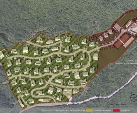 Large terrain with project just 1 km from the sea in Rabac area, meant for 54 villas construction - pic 2
