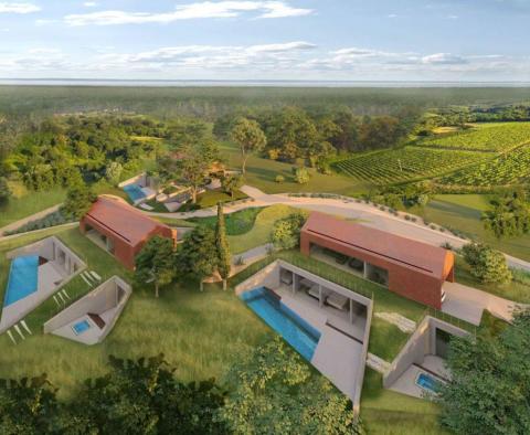 Land in Brtonigla with a project for 3 ECO-villas 