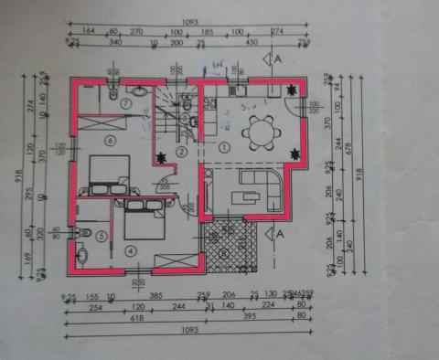 Új építésű villa medencével és nyílt tengerre néző kilátással Labin területén - pic 13