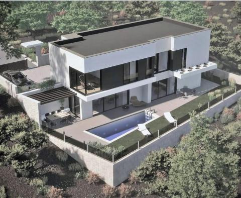 Terrain à Ciovo avec permis de construire pour une nouvelle villa moderne, à seulement 170 mètres du bord de l'eau - pic 7