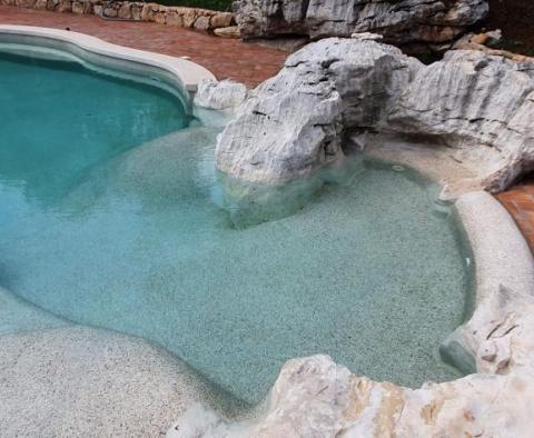 A stone beautiful villa with a swimming pool in Krsan, 5 km from the sea - pic 45