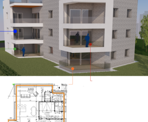 Новая квартира в бутик-резиденции в Ровине всего в 300 метрах от моря - фото 3